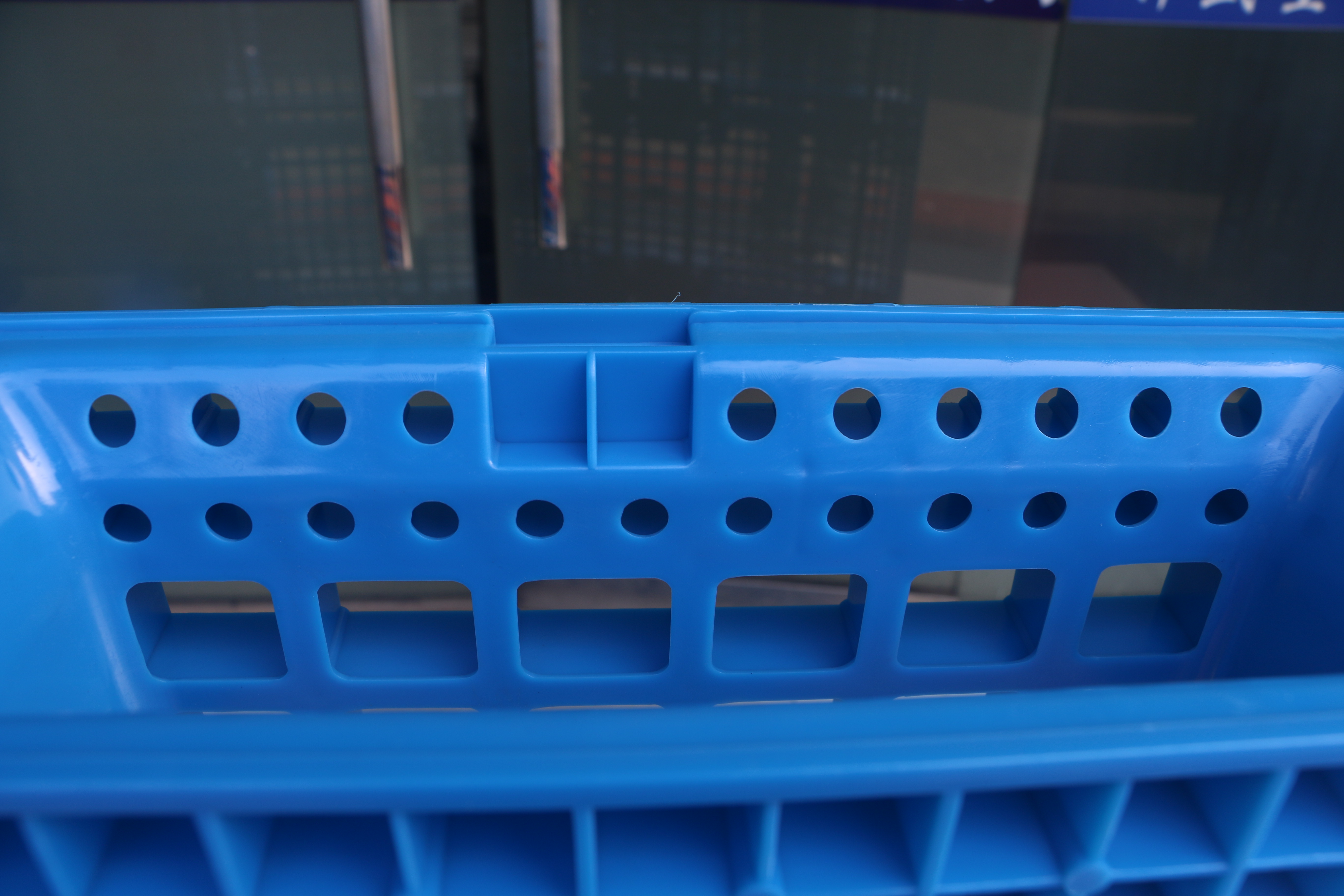 NEXARA Volledig Duurzame 17,5KG 1412 1400*1200*162mm Rasteroppervlak Drie Loopers Logistieke Pallet voor Magazijn