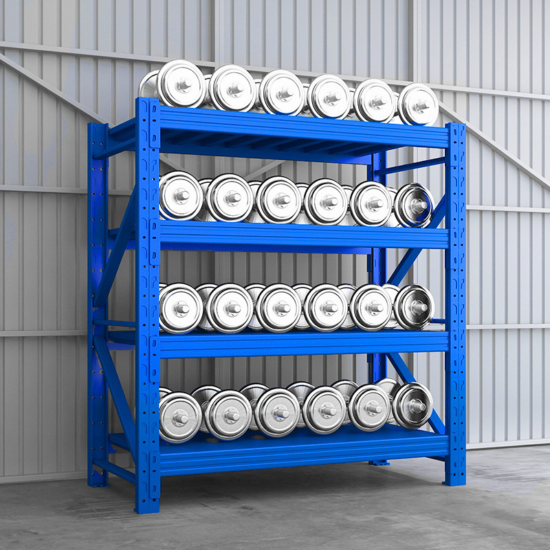 Groothandel fabrieksmagazijn stellingen displayrekken middelzware en zware uitvoering Q235 koudgewalst staal meerlaagse express stellingen