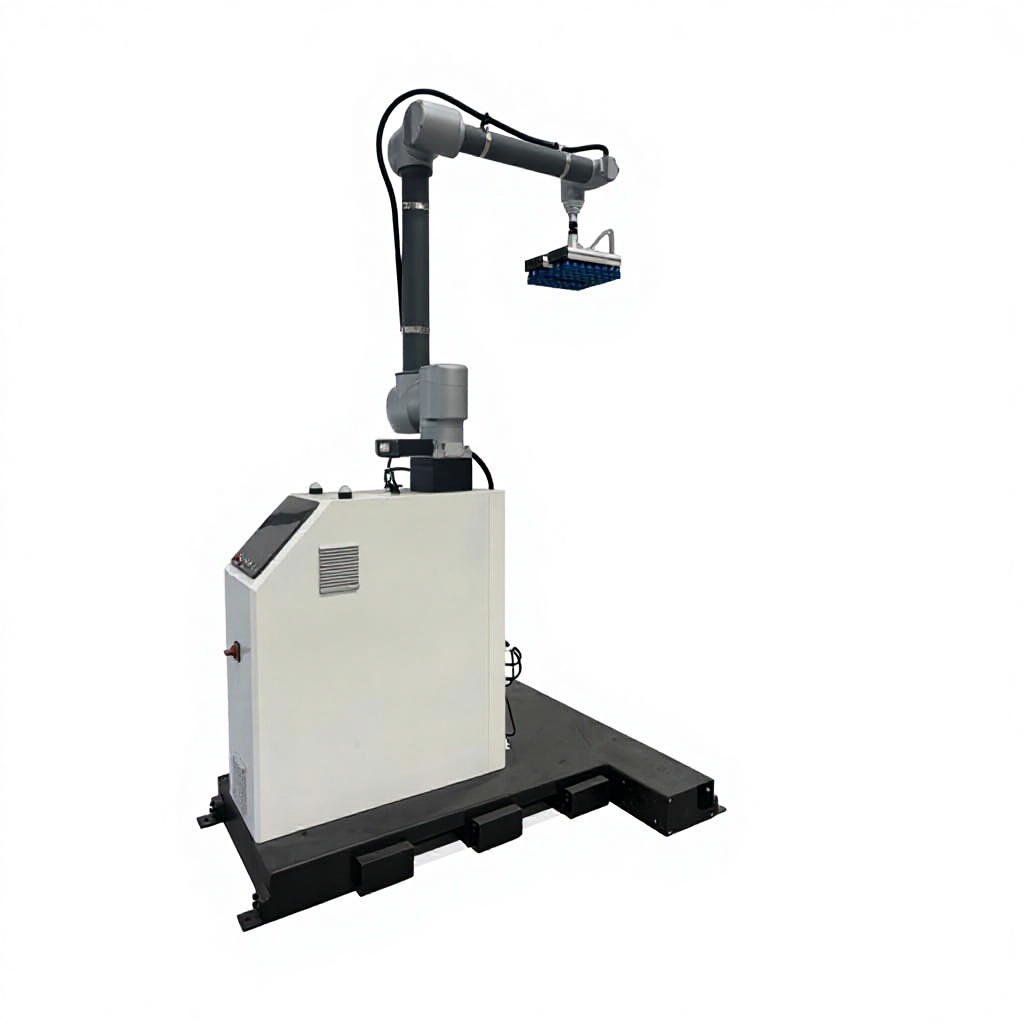 Samenwerkende robotstapelmachine, intelligent palletiseerwerkstation met PLC-aandrijving, 4,2 kW, 220 V, 300 kg