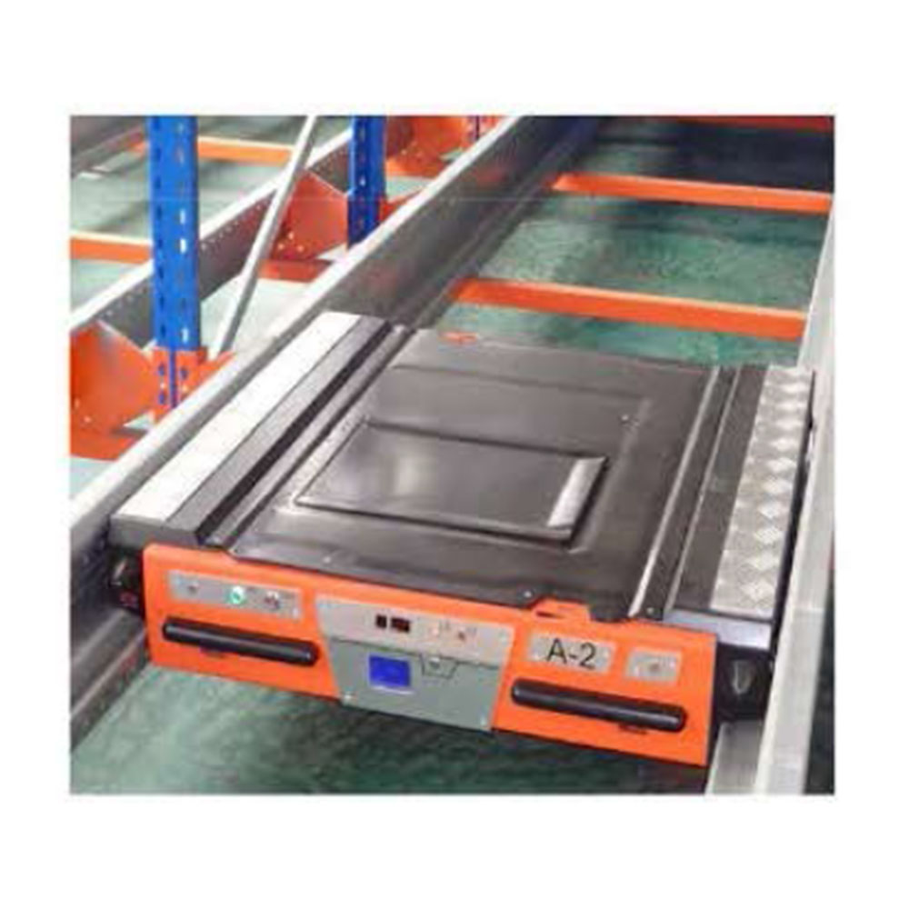 Robuuste stalen magazijnstellingen met geautomatiseerd radiogestuurd palletsysteem, verplaatsbaar palletsysteem, automatische stelling