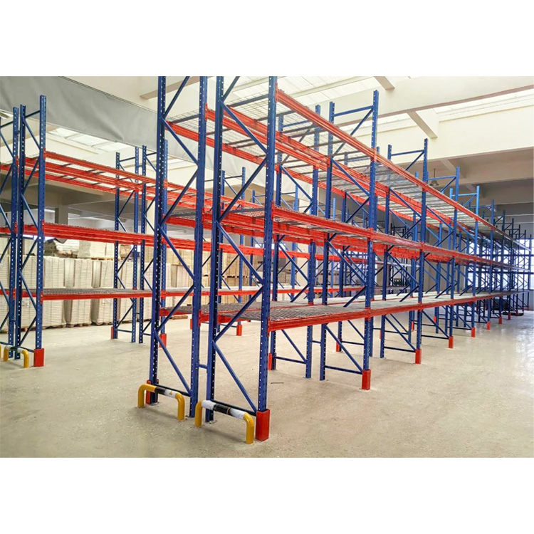 Zware metalen palletstellingen van Chinese fabriek, 1000 kg/2000 kg/3000 kg per laag, industriële opslagrekken.