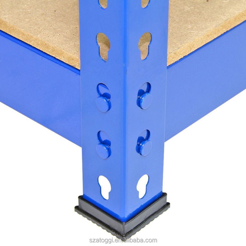 900x450x1830mm Stalen 5-laags lichtgewicht magazijnstelling, voordelig en gemakkelijk verplaatsbaar.