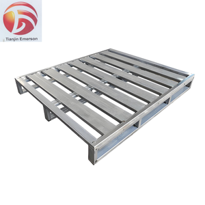 Maximaliseer de efficiëntie Hoogwaardige staalconstructie Gegalvaniseerd staal Pallet op maat IJzer-stalen pallet voor opslag