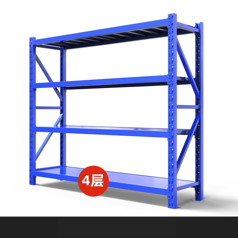 Verstelbaar 5-laags stalen magazijnrek, duurzaam, roestwerend, selectief palletdisplayrek voor garages, verpakt in kartonnen dozen.