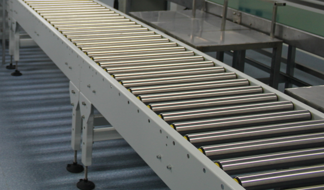 Hoogwaardige flexibele pallettransportrol met motor en zwaartekrachtaandrijving