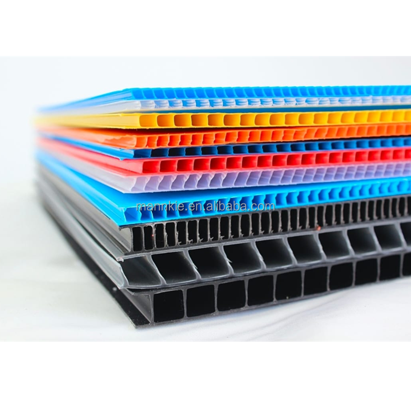 Coroplast gegolfde kunststof plaat, pallet polypropyleen (PP) gelamineerde Coroplast plaat, holle platen, kunststof plaat