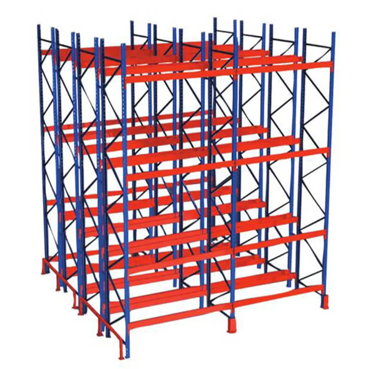 Large Capacity Double Deep Metal Steel Warehouse Storage Selective Racking System Double Deep Pallet Racking