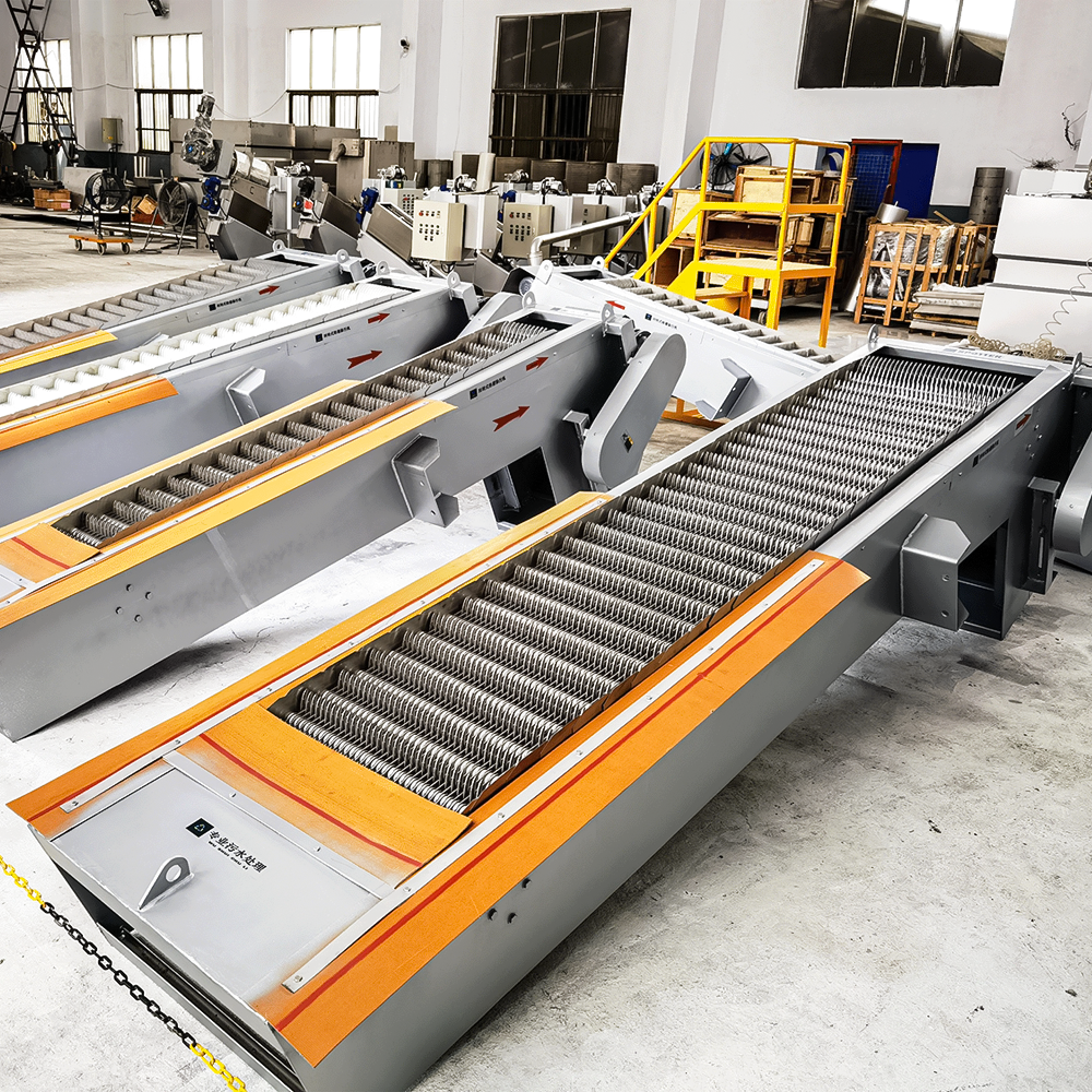Roosterreinigingsmachine constructieaanzicht