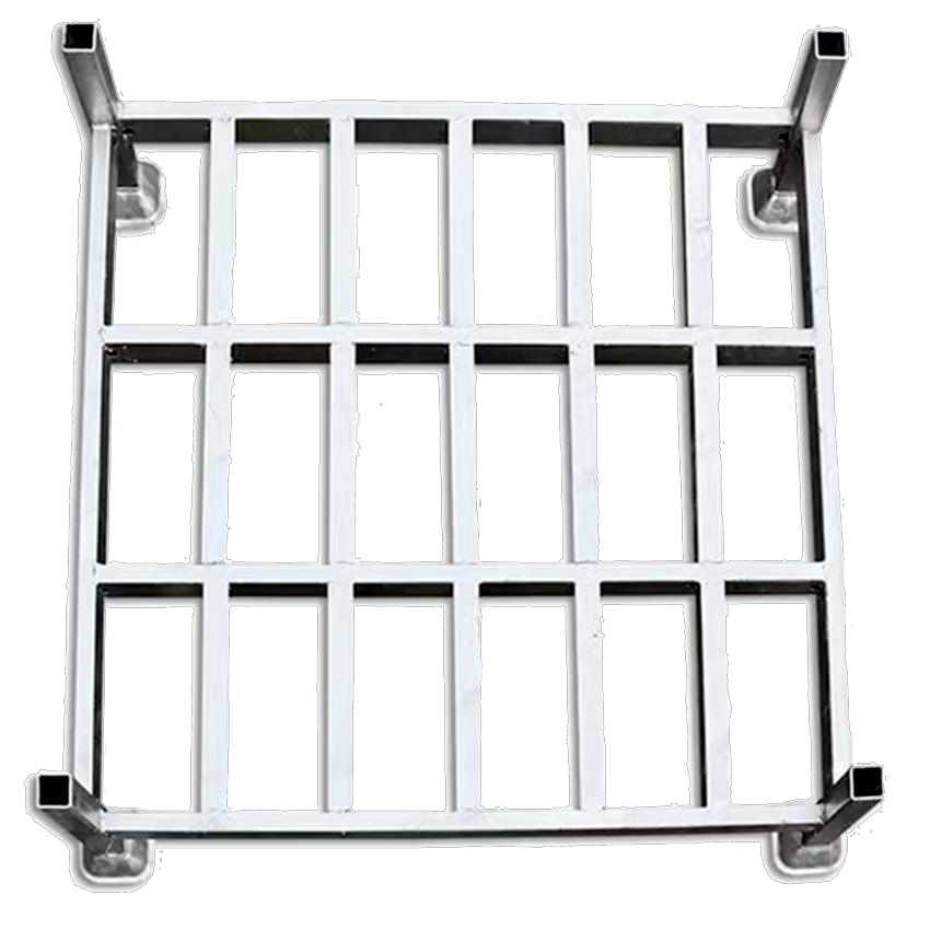 Op maat gemaakte poedercoating, zware metalen stalen vrachtwagenstapelrekken, industriële bandenopslagrekken, verplaatsbare palletstapelrekken.