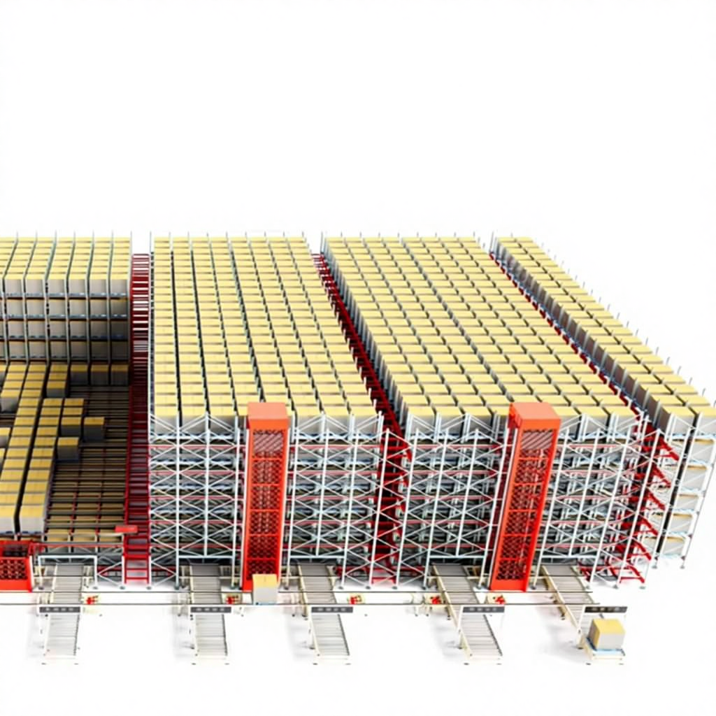 Zware automatische radioshuttle palletstellingen voor magazijnen, volledig intelligente vierwegs shuttle ASRS met WCS WMS.