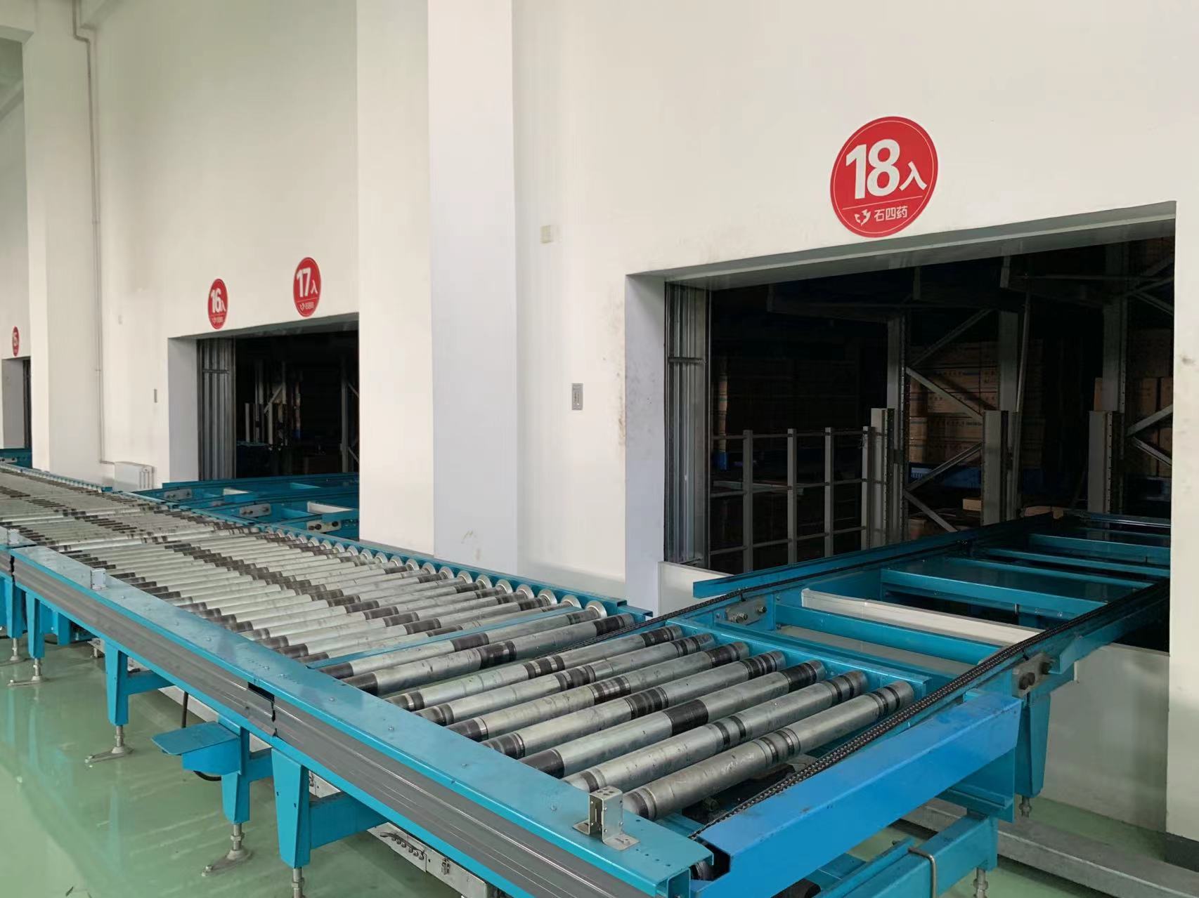 Hoogwaardige flexibele pallettransportrol met motor en zwaartekrachtaandrijving