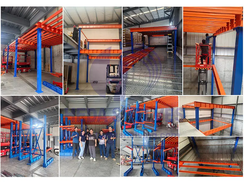 I-balk entresolvloer en draagarmstelling project in Costa Rica