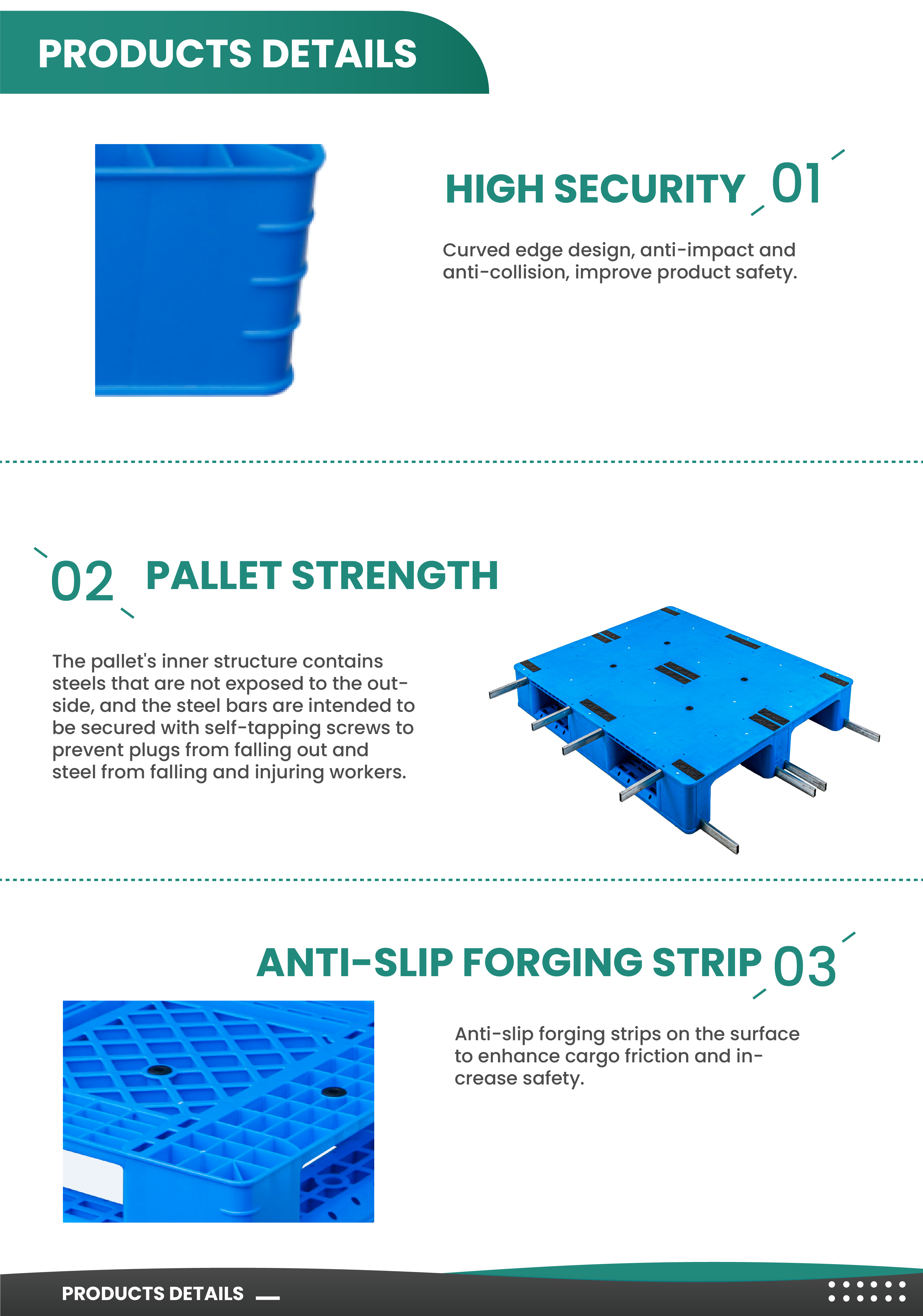 Plastic pallet detail 3