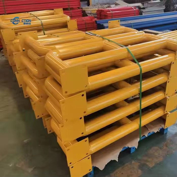 Metalen stalen verplaatsbare palletstelling staander frame beschermer barrière veiligheidsbarrière