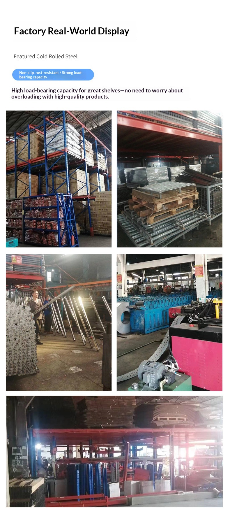 Groothandel enkelzijdige gegalvaniseerde stalen vochtbestendige pallets voor magazijnlogistiek heftruckplatform dynamische belasting