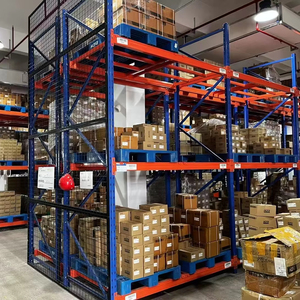 Industriële magazijnstellingen, palletstellingen, zware stalen opslagrekken voor goederen, selectieve palletstellingen, fabriek groothandel
