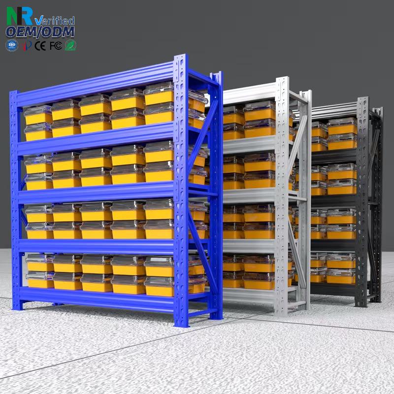 Garageopslag Fabriek Stalen Metalen Bestelwagenrek Systeem Zware Stellingen Enkel Diep Industrieel Palletrek Stellingen