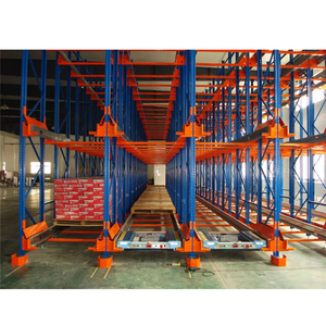 Robuuste stalen magazijnstellingen met geautomatiseerd radiogestuurd palletsysteem, verplaatsbaar palletsysteem, automatische stelling