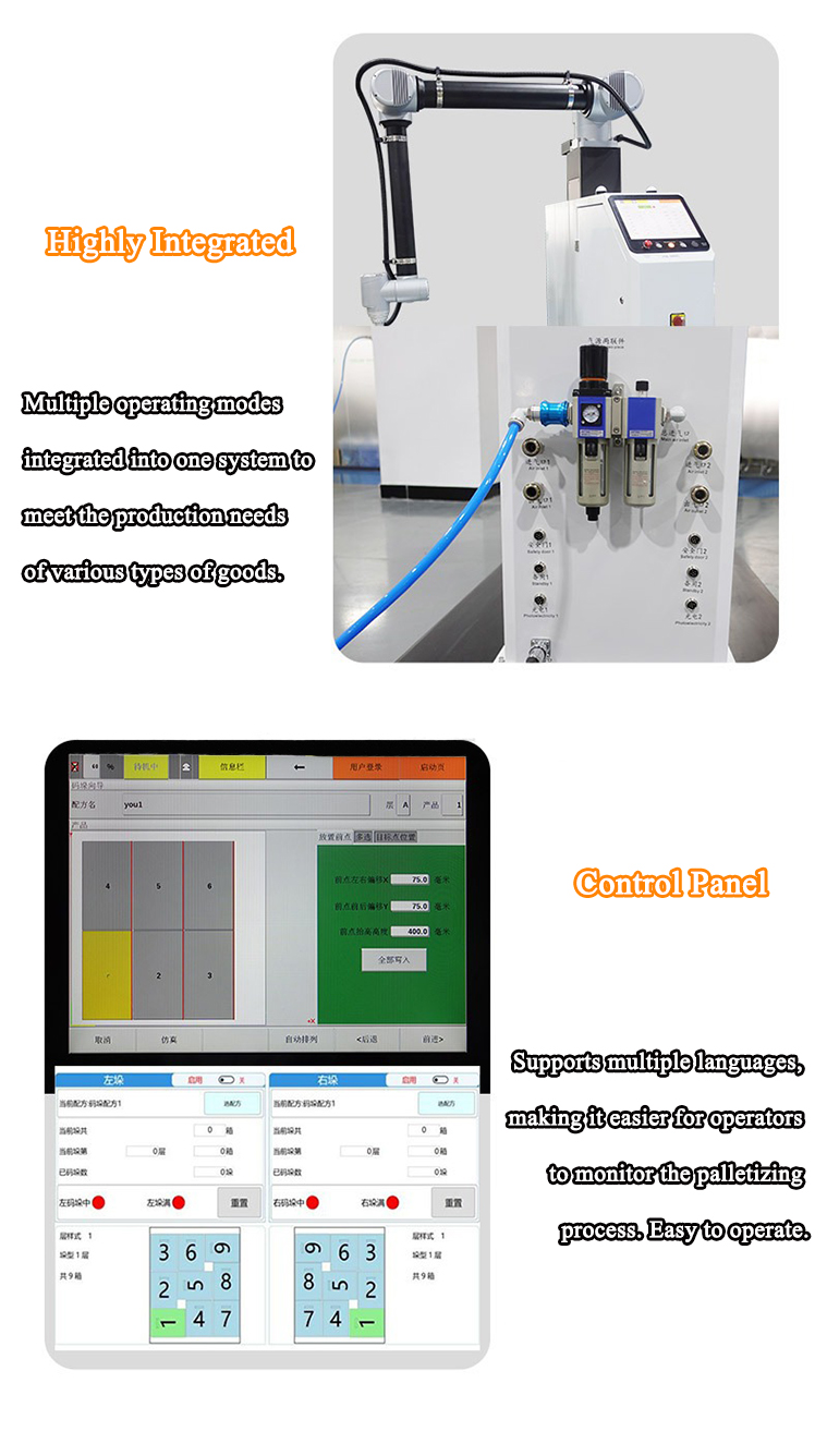 Vacuümgrijper detail van palletiseerrobot