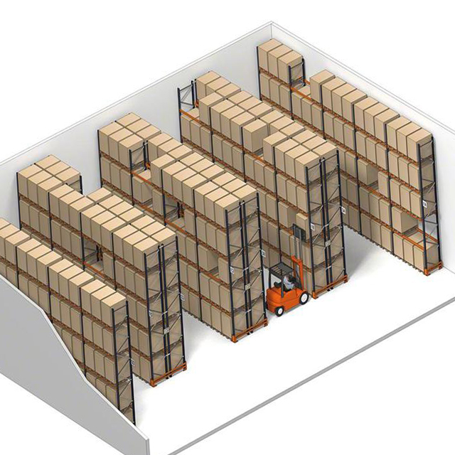 Zware industriële dubbele stapelstellingen, selectieve palletstellingen, magazijnopslagrekken te koop