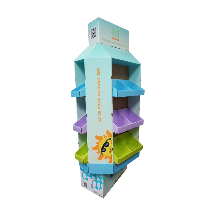 Recyclebare kartonnen palletdisplay voor opvallende promotie en verkoop van winkelartikelen in warenhuizen.