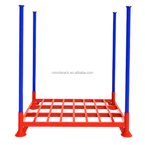 Aanpasbaar inklapbaar metalen opbergreksysteem, draagbaar, opvouwbaar stalen pallet