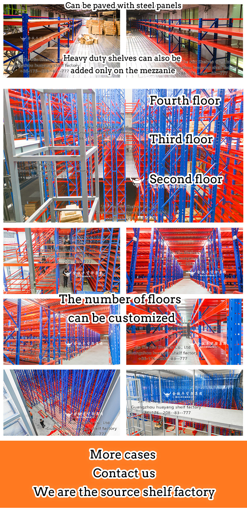 Stapelbaar opslagrek palletsysteem magazijninrichting