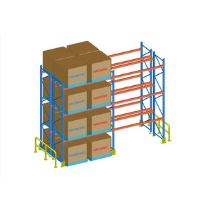Groothandel in zware palletstellingen met een draagvermogen van 3000 kg, industriële stalen opslagstellingen voor magazijnen met balkvergrendelingen.