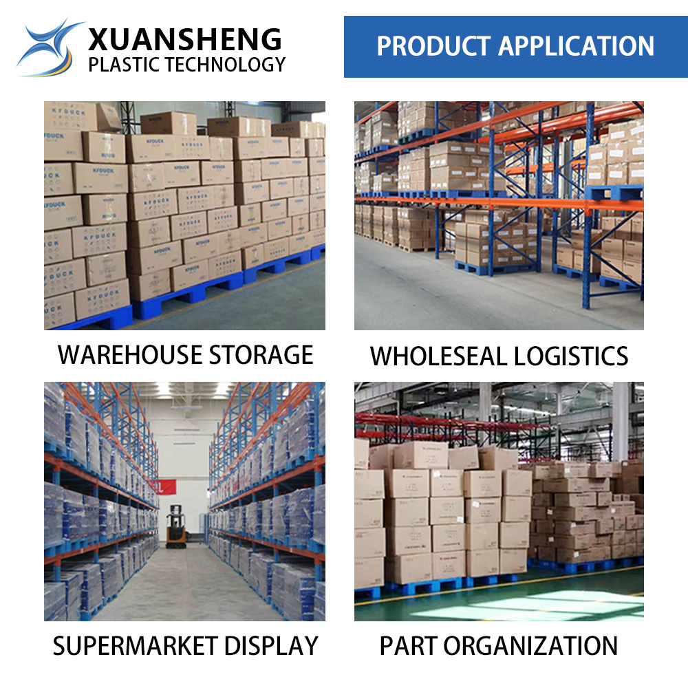 NEXARA Heavy Duty Milieuvriendelijke Euro Kunststof Pallet 1210 1200x1000x150mm Rasterdek 4-zijdige toegang Dubbelzijdig Koelcelopslag