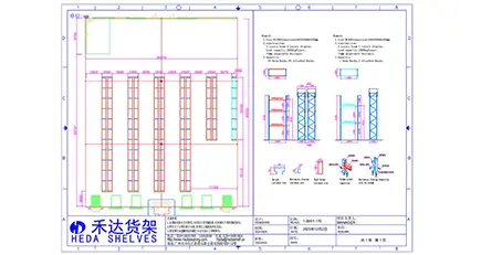 CAD-ontwerp voor magazijnstellingen