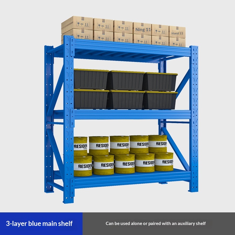 Groothandel fabrieksmagazijn stellingen displayrekken middelzware en zware uitvoering Q235 koudgewalst staal meerlaagse express stellingen