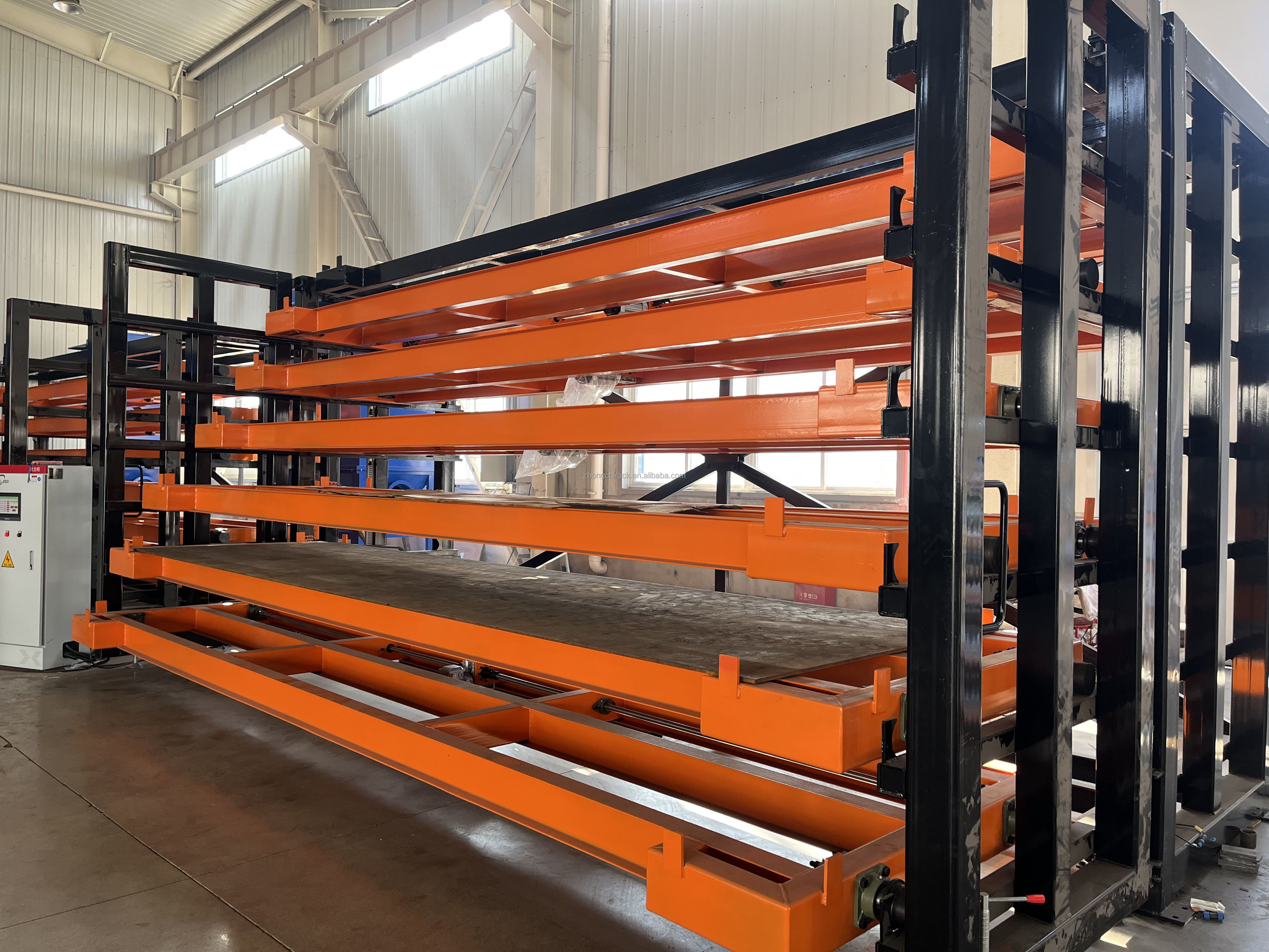 Hoog draagvermogen 8-laags roestwerend, gepoedercoat stalen stellingsysteem, zwaar uitgevoerd magazijnopslagsysteem voor industrieel palletgebruik.