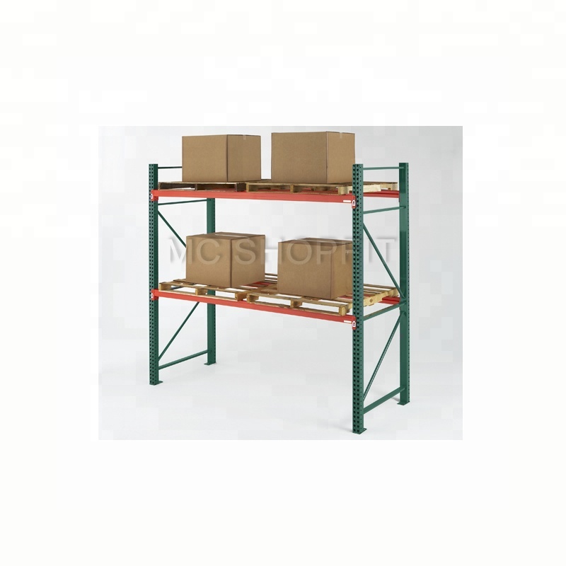 Verstelbaar, robuust stalen magazijnrek in Amerikaanse stijl, druppelvormig palletrek met meerlaagse configuratie.