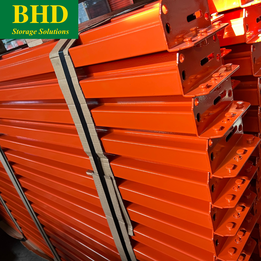 Robuuste industriële palletstellingbalken, voordelige stapbalken voor stapelstellingen en -schappen.
