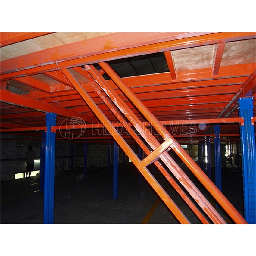 Hoogwaardig, robuust mezzanineplatform, magazijnstellingen, mezzanineplanken voor magazijn