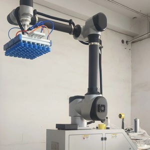 Complete 35 kg samenwerkingspalletiseerwerkstation met vacuümgrijpervoetstuk, IP67-gecertificeerd, 5 aansluitingen, 48V