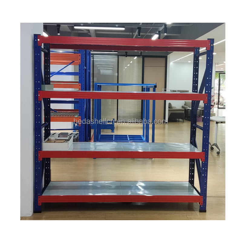 Heda Manufacture Opslagrekken van metaal, boutloos magazijnsysteem, middelzware stellingen te koop