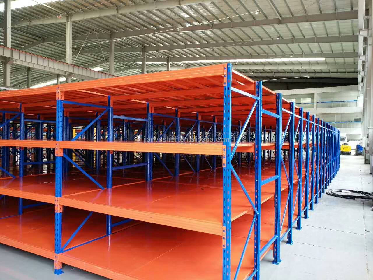 Zware stelling met stalen legbord