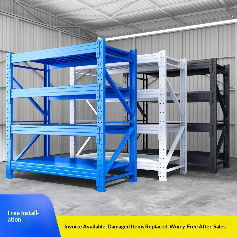 Groothandel fabrieksmagazijn stellingen displayrekken middelzware en zware uitvoering Q235 koudgewalst staal meerlaagse express stellingen