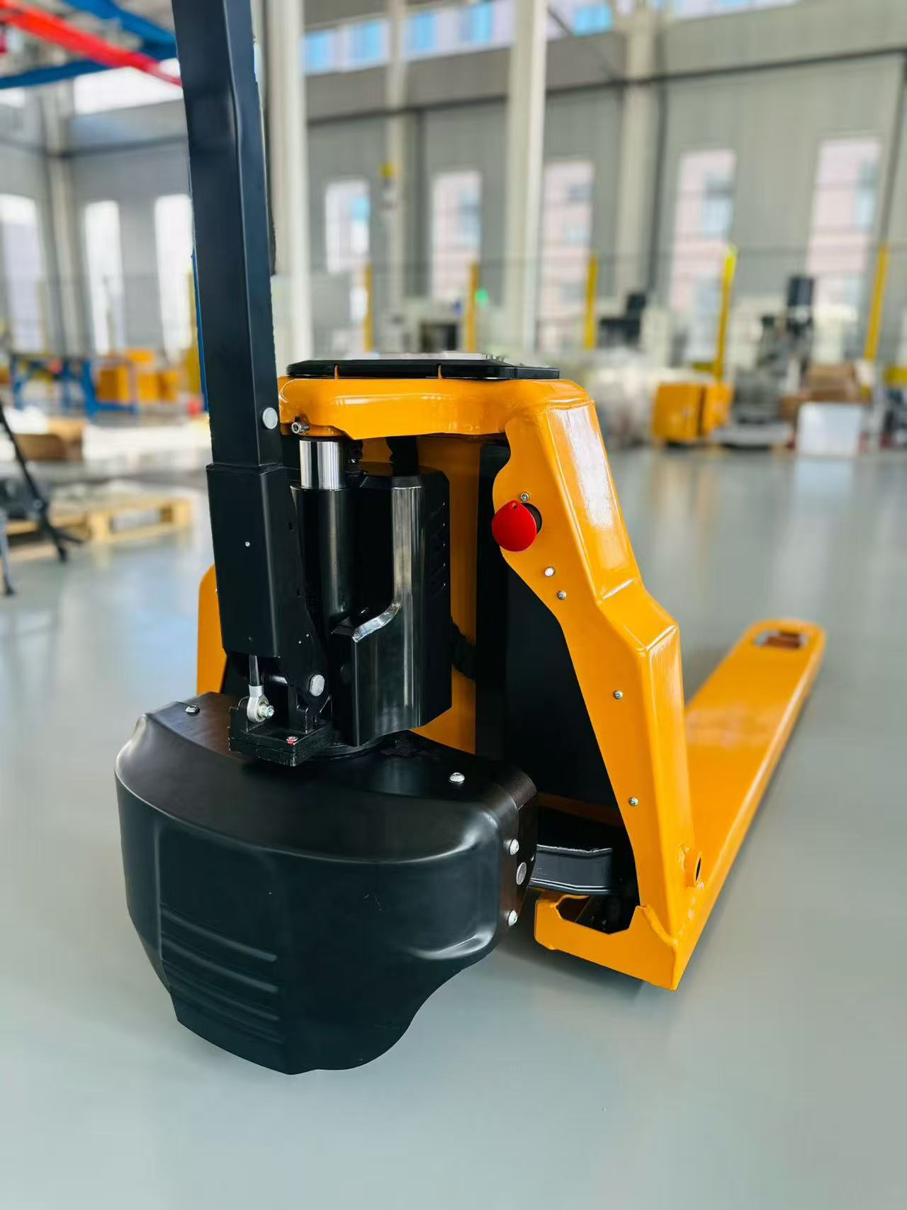 1500 kg volledig elektrische, zware palletwagen met PU-wielen, lithium-ion-accu, TOSO magazijnmateriaalbehandeling