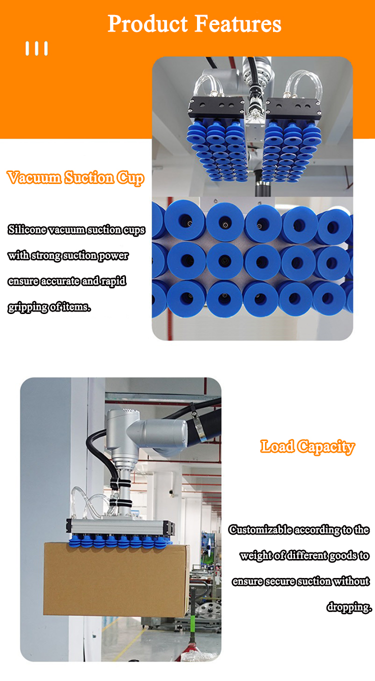 Robuuste palletiseerarm structuur
