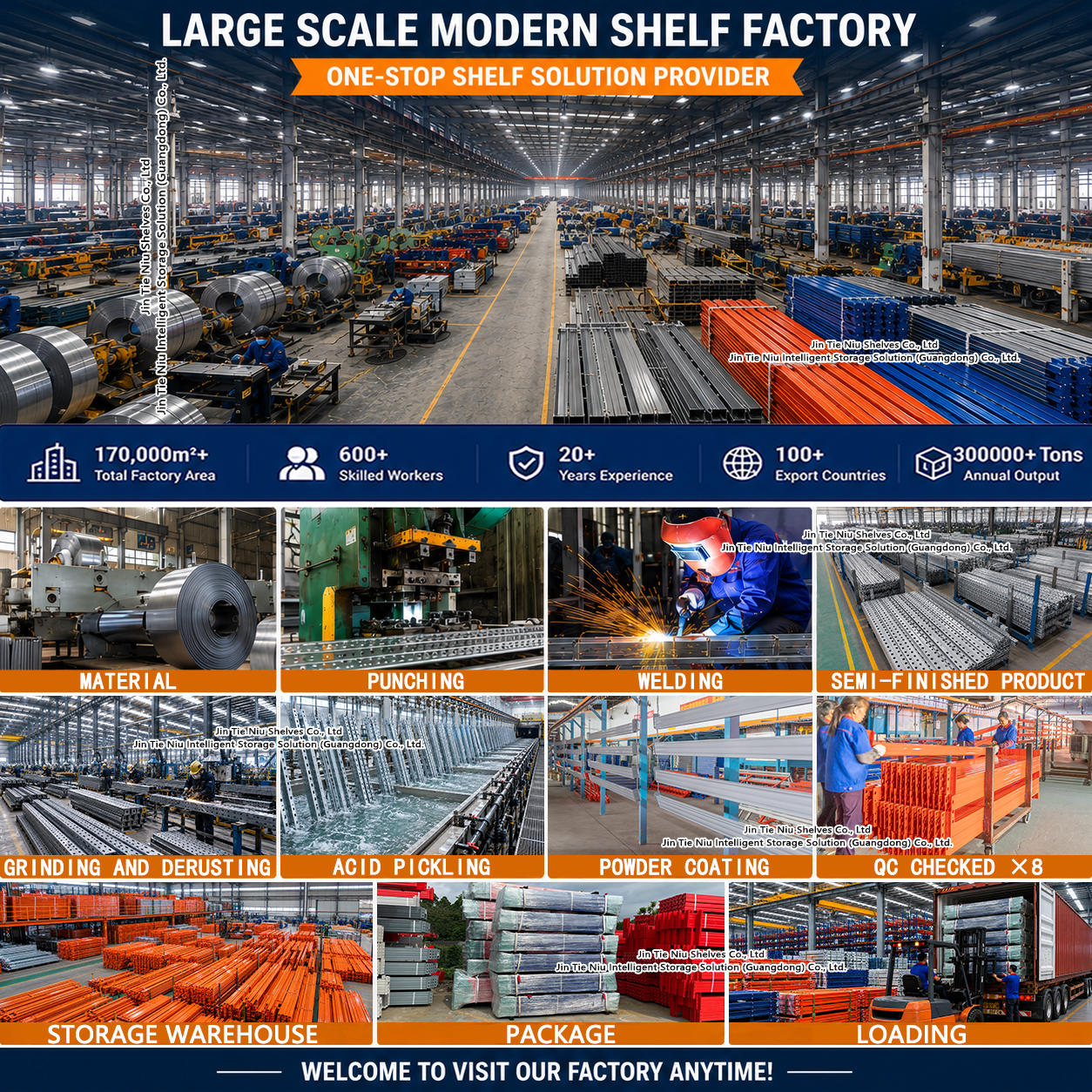 3000 kg per niveau zware palletstelling voor industrieel magazijnopslag, stalen stellingen, verstelbaar palletstellingsysteem