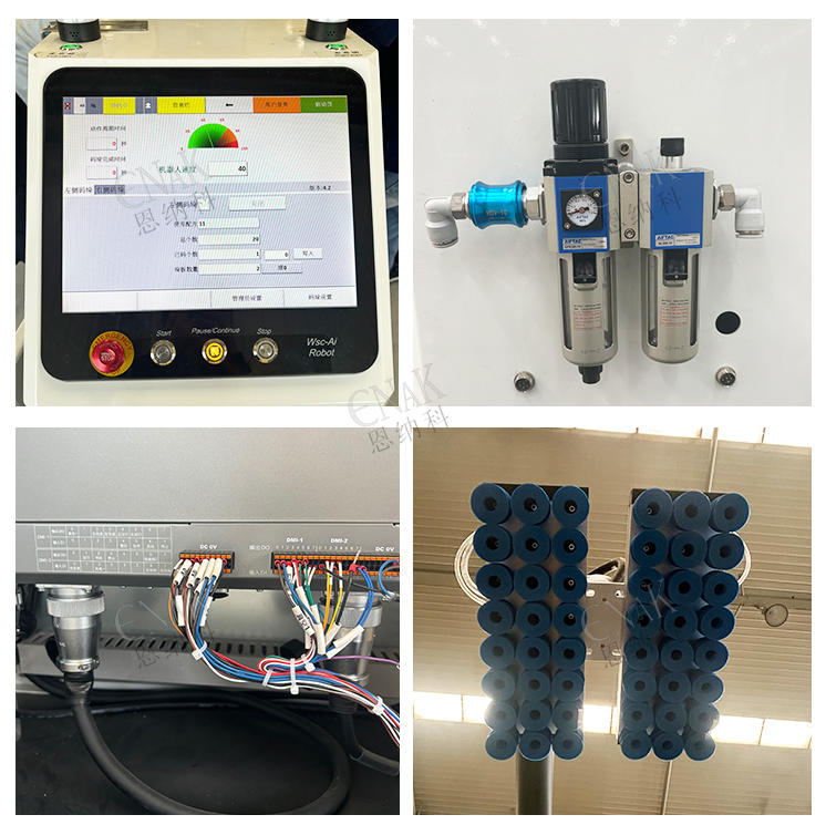 Samenwerkende robotstapelmachine, intelligent palletiseerwerkstation met PLC-aandrijving, 4,2 kW, 220 V, 300 kg