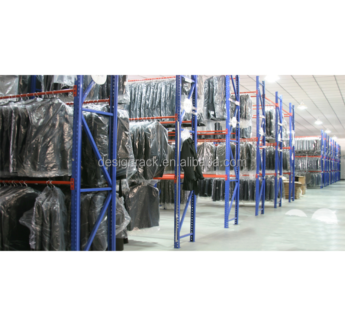 Efficiënt, robuust, boutloos, stalen selectief palletrek met 5 lagen, verstelbaar, voor magazijnopslag en ruimtebesparing.