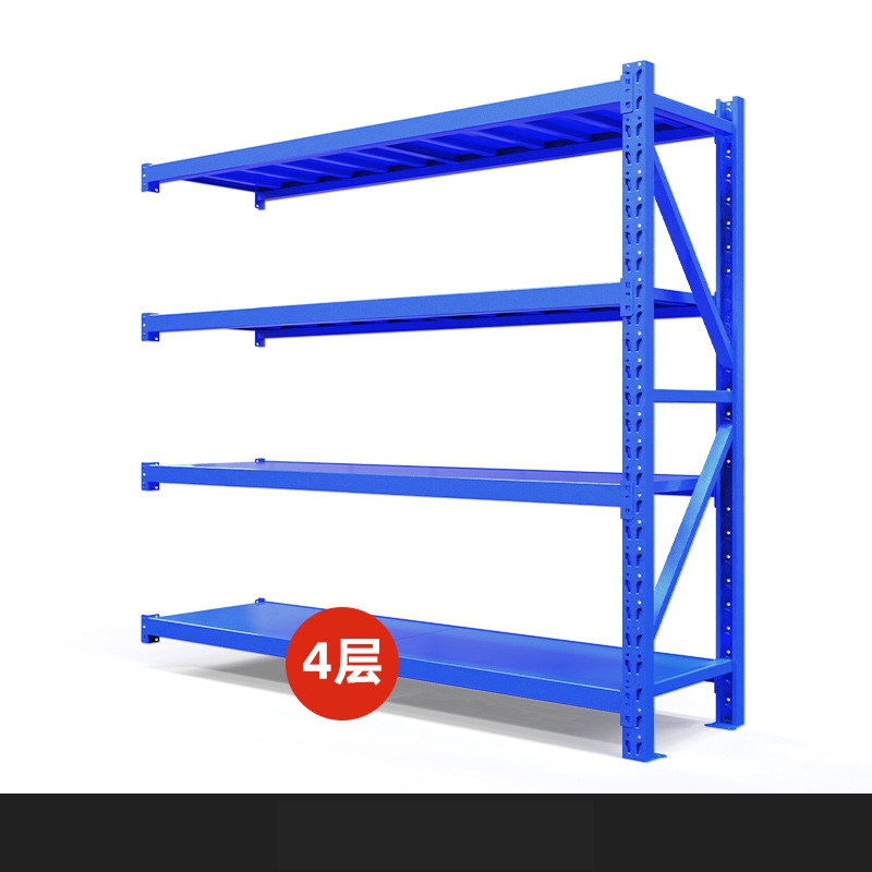 Verstelbaar 5-laags stalen magazijnrek, duurzaam, roestwerend, selectief palletdisplayrek voor garages, verpakt in kartonnen dozen.