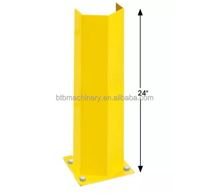 Dubbelzijdige beschermkap voor palletpalen, eindgang stellingbeschermer, magazijnstellingenbescherming.