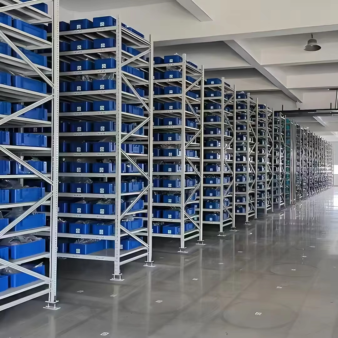 Industriële magazijnstellingen, palletstellingen, zware stalen opslagrekken voor goederen, selectieve palletstellingen, fabriek groothandel