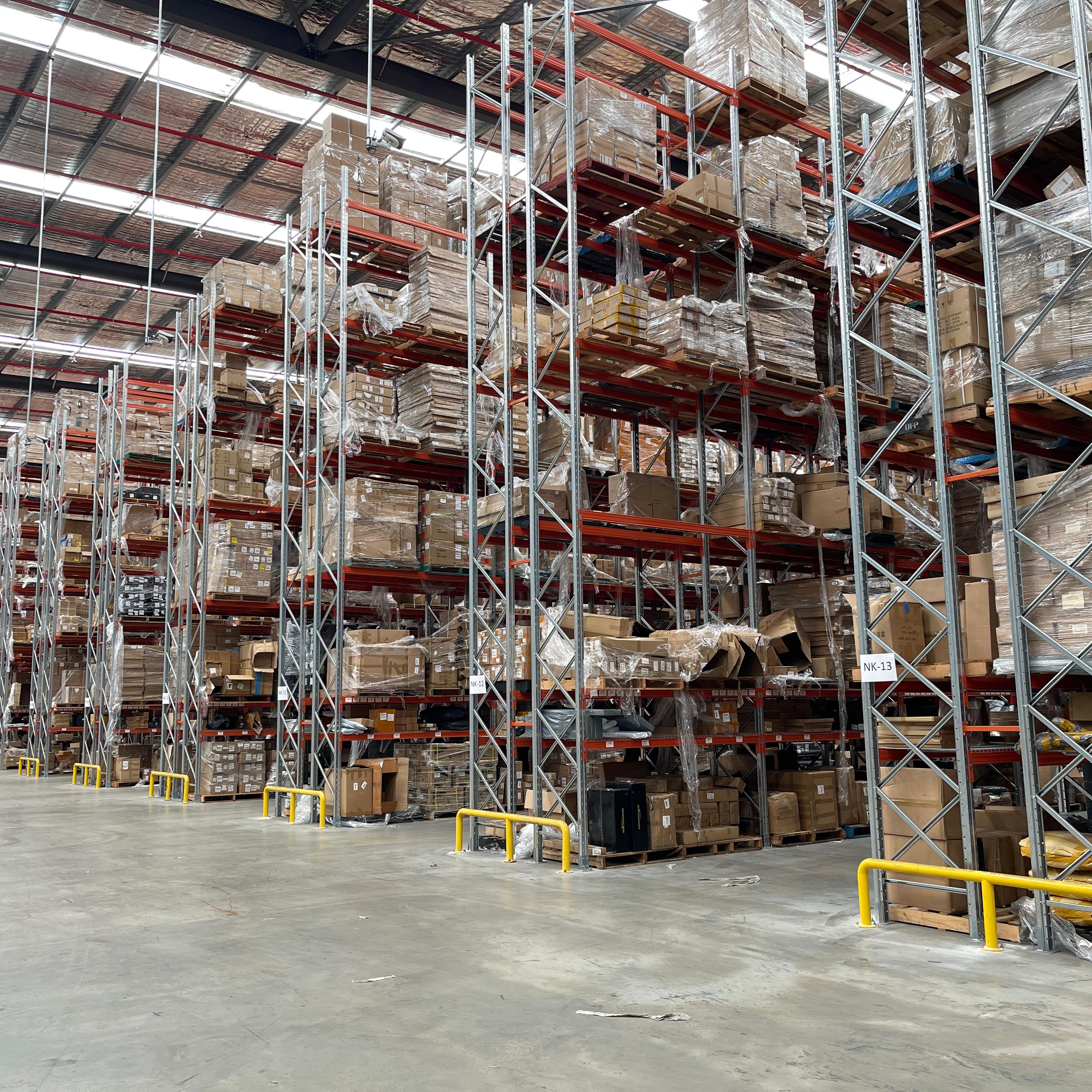 Jracking AU Standaard zware stalen balkstellingen CE-gecertificeerd selectief palletstellingsysteem voor industriële magazijnopslag