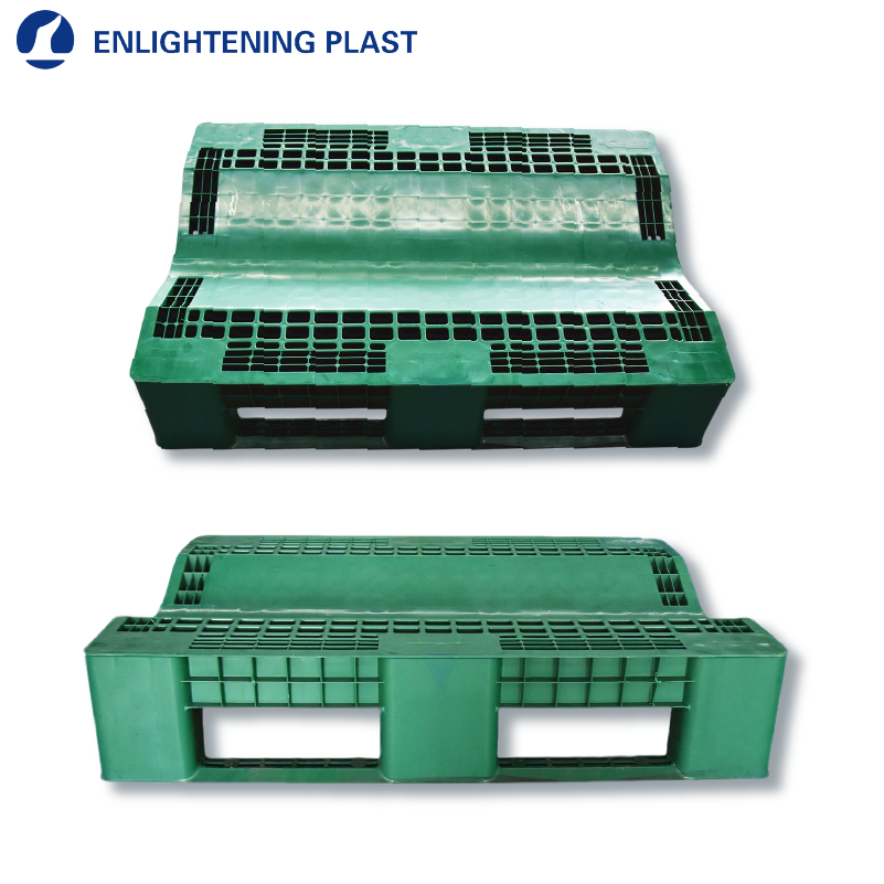 Stapelbare, zeer sterke rolhouderpallet 1500x900x235mm. Optioneel stalen inzetstuk voor extra grote papierrollen.