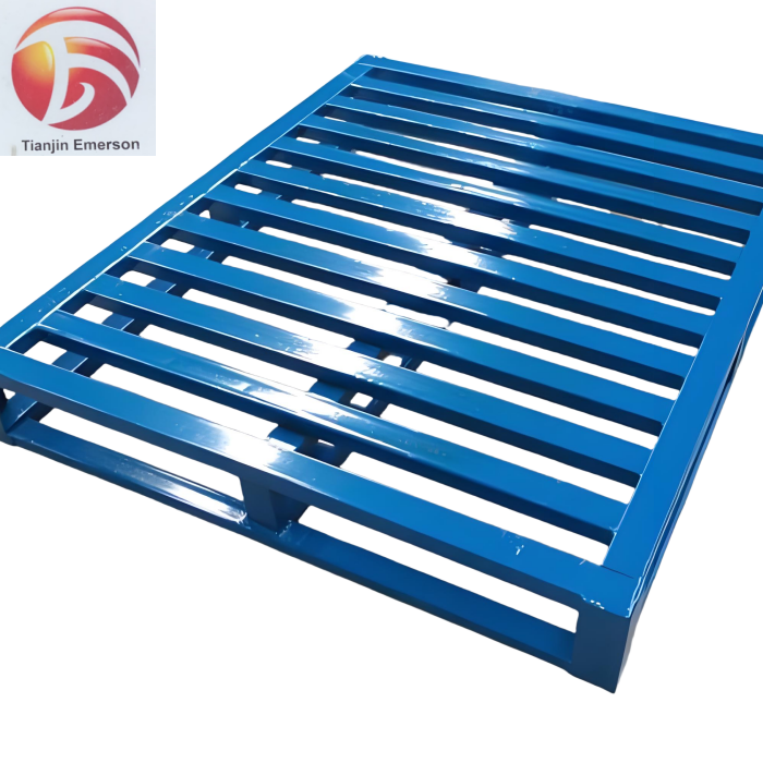 Maximaliseer de efficiëntie Hoogwaardige staalconstructie Gegalvaniseerd staal Pallet op maat IJzer-stalen pallet voor opslag